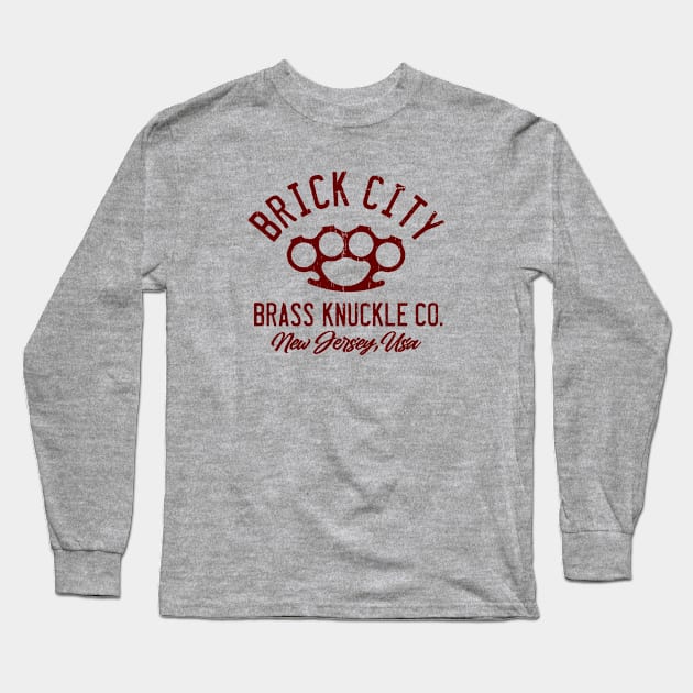 Brick City Brass Knuckle Co. Long Sleeve T-Shirt by LILNAYSHUNZ